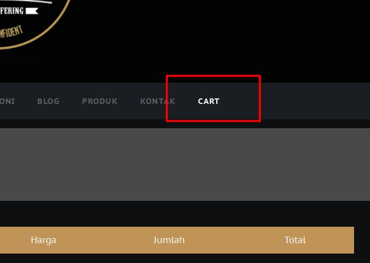 membuat menu icon cart woocommerce