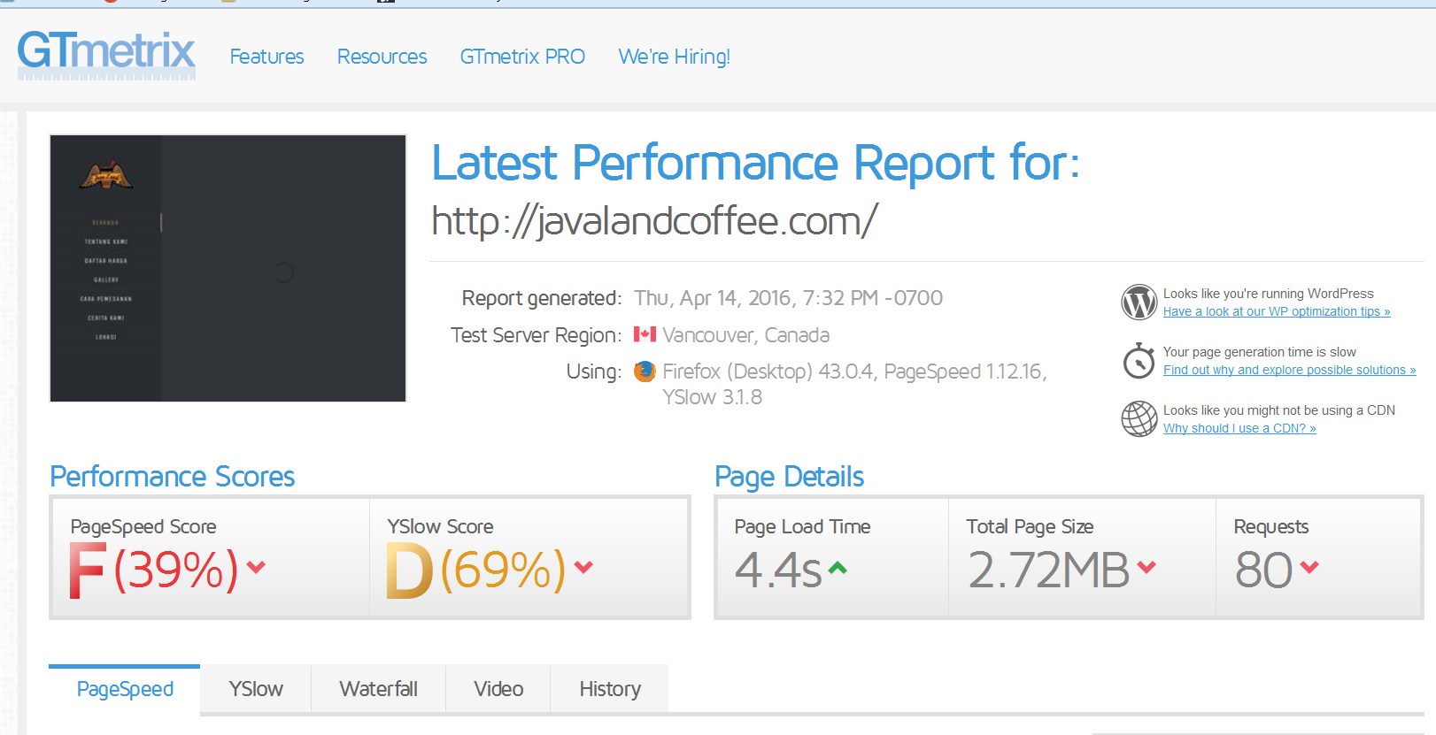 jasa rampingkan score gtmetrix