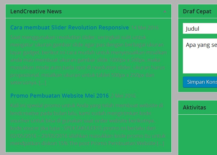 Cara Merubah News Feed RSS