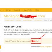 cara ambil kode epp domain