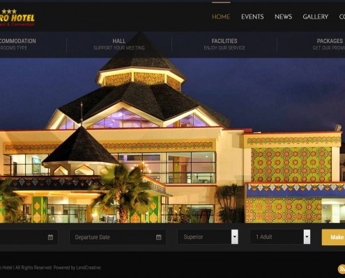 Jasa Pembuatan Website Hotel Hotel Yusro Convention & Restaurant