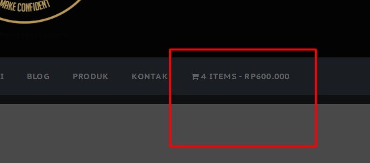 cara membuat menu cart woocommerce