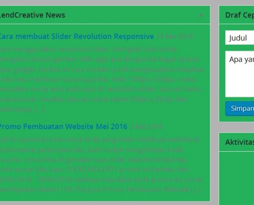 Cara Merubah News Feed RSS