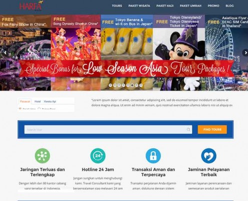 jasa web travel