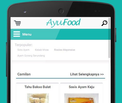 Jasa Pembuatan WebApp Android Ayufood