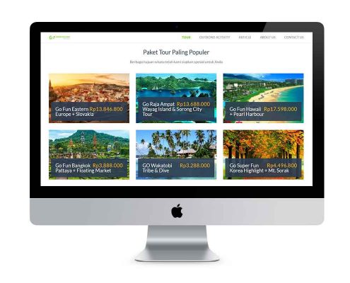 jasa pembuatan website travel