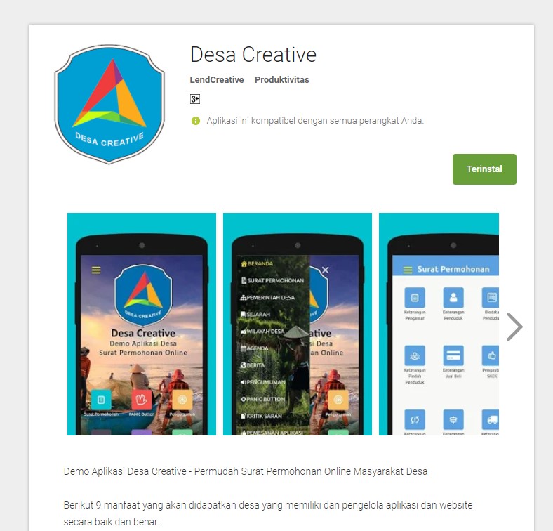 Demo Aplikasi Desa Creative